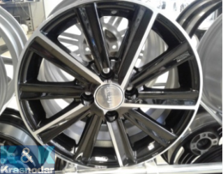 Колесный диск K&K Камрик (КС744) 6.5x15/4x100 ET45 D54.1 алмаз черный