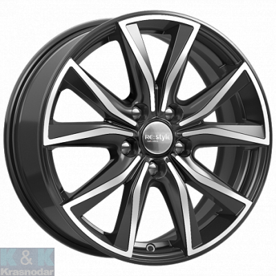 Колесный диск K&K КС867 (ZV 17_Sportage) 7x17/5x114.3 ET48.5 D67.1 алмаз черный