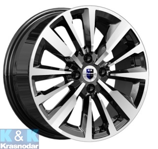 Колесный диск K&K Эрман (КС997) 6.5x16/4x100 ET41 D60.1 алмаз черный