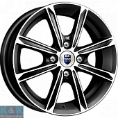 Колесный диск K&K Флэш (КС698) 5x14/4x100 ET35 D67.1 алмаз черный